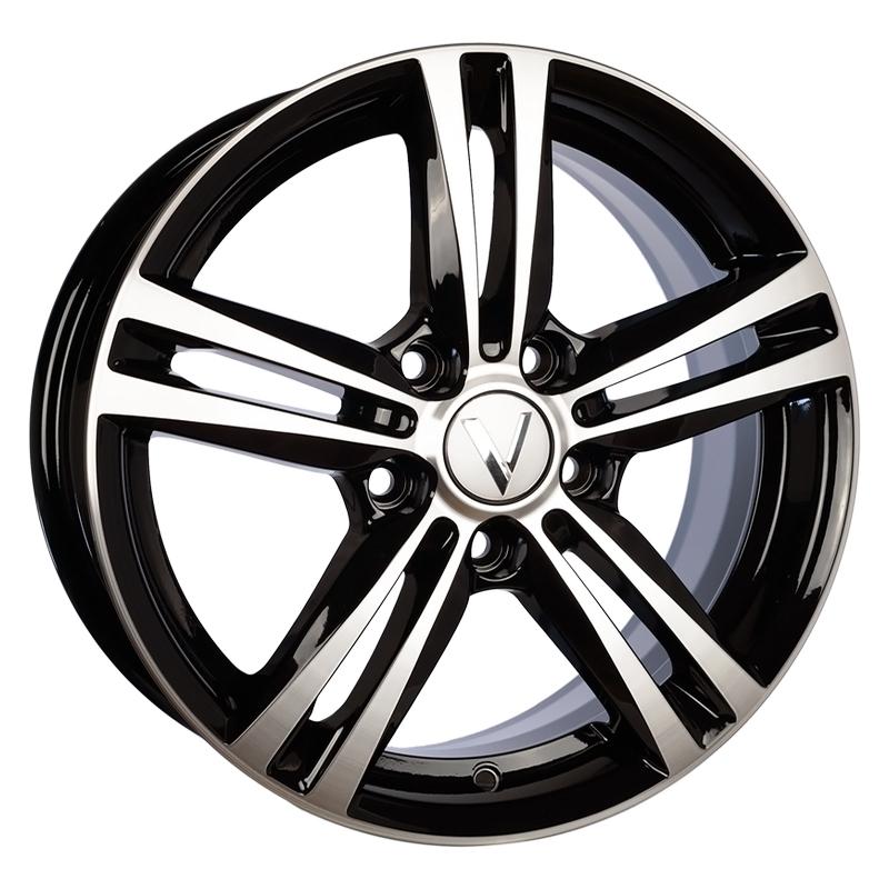 Vector B217 6x16 5x114,3 D67,1 ET43 Черный с алмазной проточкой Страна производства : КАЗАХСТАН