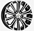 Khomen Wheels KHW1610 (Chery Tiggo 3/Tiggo 3 Pro) 6,50x16 5x108 D60,1 ET45 Черный полностью полированный Страна производства : РОССИЯ